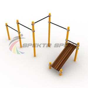 Купить Каскад турников со скамьей для пресса Воркаут SP WRK-12_76mm в Чадане 