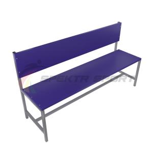 Купить Скамейка для раздевалок со спинкой (цельная) 2000 мм ЛДСП в Чадане 