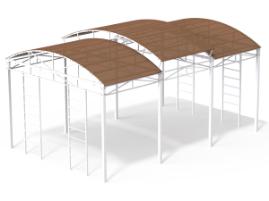 Купить Теневой навес 6х4 м для уличных тренажеров в Чадане 