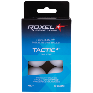 Купить Мяч для настольного тенниса Roxel 1* Tactic, белый, 6 шт в Чадане 