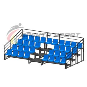 Купить Трибуна для зрителей 4 ряда на 34 места с перилами в Чадане 