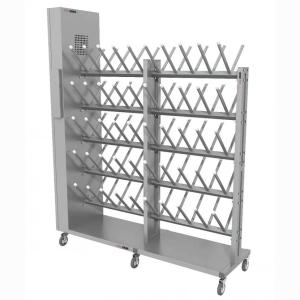 Купить Сушильный стеллаж для обуви "SL2 Лидер -Премиум" мобильный двусторонний 50 пар 2000Х1730Х50мм в Чадане 