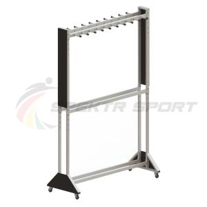 Купить Стеллаж для лыж мобильный + вешалка для палок на 20 пар Медиум-2М+ в Чадане 