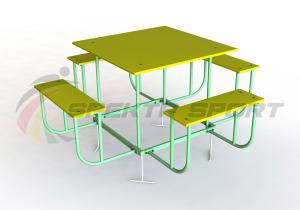 Купить Столик со скамейками арт. SP УБС1 в Чадане 