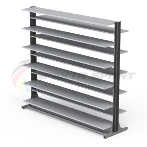 Купить Стеллаж для горных и беговых ботинок (88\150 пар) двухсторонний мобильный в Чадане 