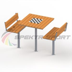 Купить Уличный набор два стула и стол шахматный в Чадане 