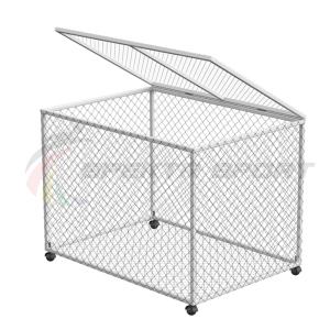 Купить Корзина для хранения мячей передвижная металлическая (сетка) разборная в Чадане 