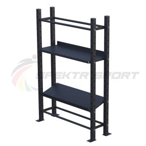 Купить Модульный стеллаж для гантелей, гирь и медболов 1320х430х1950 в Чадане 