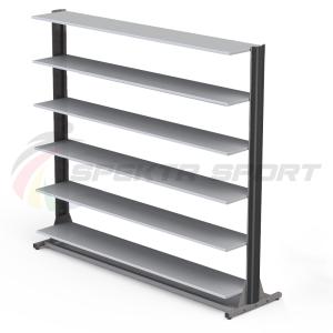 Купить Стеллаж для горных и беговых ботинок (24\40 пар) односторонний мобильный в Чадане 