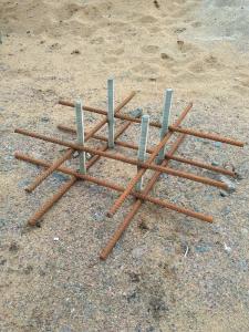 Купить Каркас для заливки бетонной смеси (ёжик) для монтажа уличных тренажеров в Чадане 