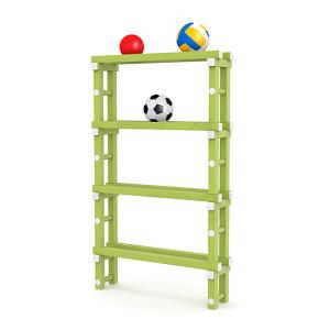 Купить Стеллаж для мячей (для бассейнов) жесткий ПВХ, 1010х260х1660 мм в Чадане 