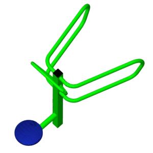 Купить Уличный тренажер взрослый Диск + Брусья ТС 110-2 в Чадане 
