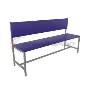 Купить Скамейка для раздевалок со спинкой (цельная) 1500 мм ЛДСП в Чадане 