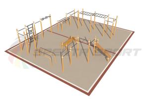 Купить Площадка уличная для воркаут Дворовая 3_76mm в Чадане 