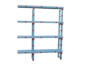 Купить Стеллаж с выступом для плавательного инвентаря, жесткий ПВХ, 1510х374х1810 мм в Чадане 