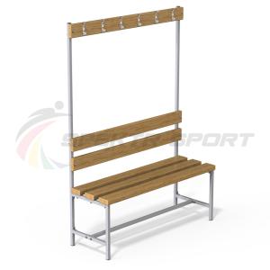 Купить Скамейка с вешалкой для раздевалок (разборная) 1600 мм в Чадане 