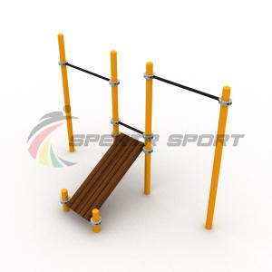 Купить Турники разновысотные Воркаут с лавочкой для пресса SP WRK-36_76mm в Чадане 